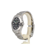Rolex Air-king 40 steel black domed Oyster 2022 box + papers