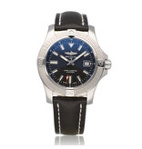 Breitling Avenger Automatic 43 steel black leather strap 2021 box + papers