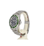 Rolex Submariner Date 40 NEW - 2010 box + papers | Kermit - Green - Oyster - STICKERED