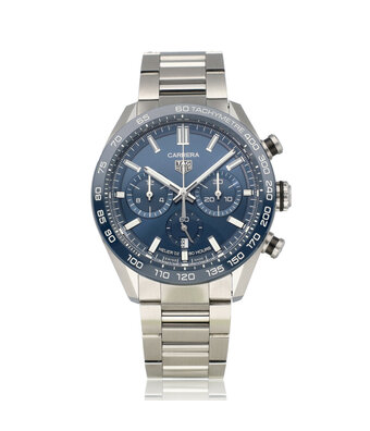 TAG Heuer Carrera Chronograph 44 2026 box + papers | steel blue