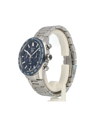 TAG Heuer Carrera Chronograph 44 2026 box + papers | steel blue