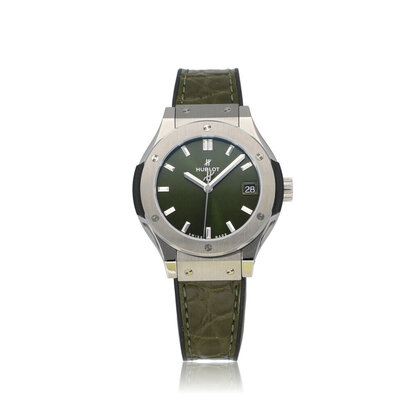 Classic Fusion Titanium Green 33 - 2025 box + e-warranty | green rubber / leather