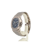 Patek Philippe Nautilus Perpetual Calendar 40 2019 winder + papers | white gold blue moonphase