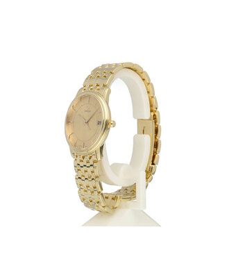 Omega De Ville Prestige 34 1999 box + papers | yellow gold champagne