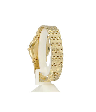 Omega De Ville Prestige 34 1999 box + papers | yellow gold champagne