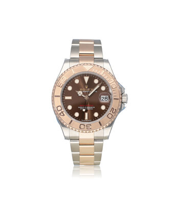 Rolex Yacht-master 37 2021 box + papers | steel - rose gold brown - choco medium