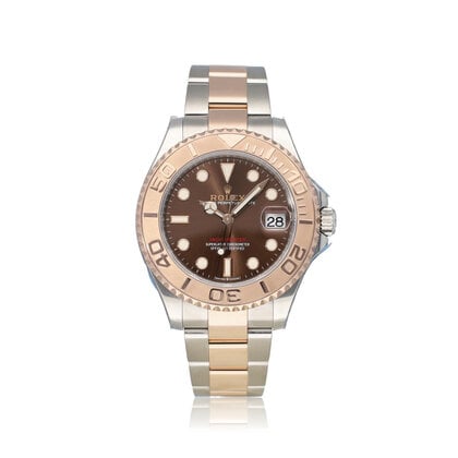 Yacht-master 37 2021 box + papers | steel - rose gold brown - choco medium