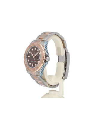 Rolex Yacht-master 37 2021 box + papers | steel - rose gold brown - choco medium
