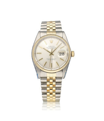 Rolex Datejust 36 NEW ROLEX SERVICE  - 1981 B+P | steel gold silver tight Jubilee