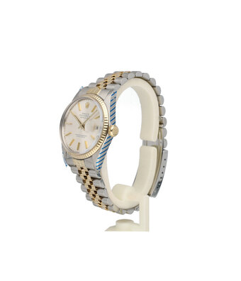 Rolex Datejust 36 NEW ROLEX SERVICE  - 1981 B+P | steel gold silver tight Jubilee