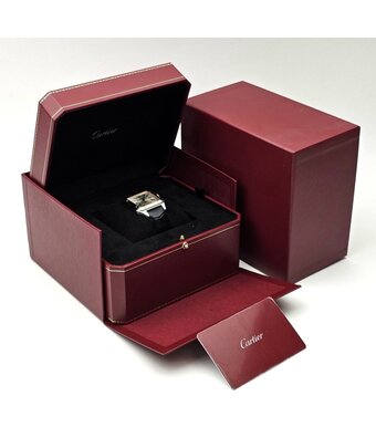 Cartier Santos de Cartier Santos-Dumont Large OPEN DATE  - box + papers | steel - rose gold LM - l