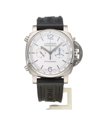 Panerai Luminor Chrono 44 NEW PANERAI SERVICE - 2022 B+P | steel white rubber