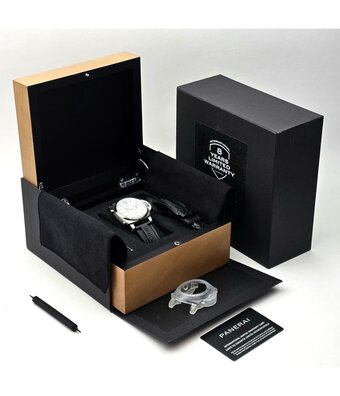 Panerai Luminor Chrono 44 NEW PANERAI SERVICE - 2022 B+P | steel white rubber