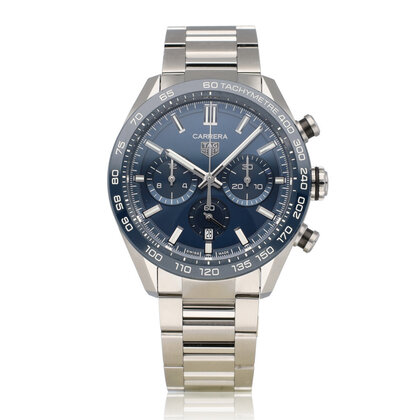 Carrera Chronograph 44 - 2025 box + papers | steel blue