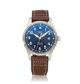 IWC Pilot's Watch  40 NEW IWC STRAP -  2017 box + papers | steel blue