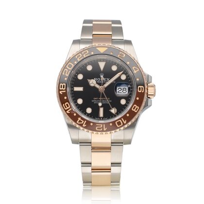 GMT-Master II 40 NEW ROLEX SERVICE - 2018 box + papers | steel - rose gold Oyster Rootbeer