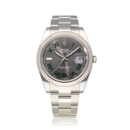Datejust 41 - 2022 box + papers | steel - white gold Wimbledon Oyster