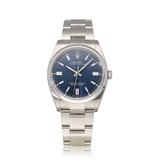 Rolex Oyster Perpetual 36 NEW ROLEX SERVICE - 2025 box + papers | steel blue domed sunburst - me