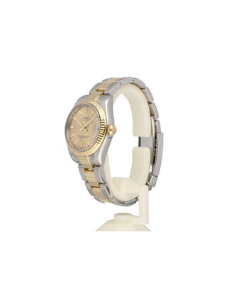 Rolex Datejust 31 - 2010 box + papers | yellow gold steel champagne