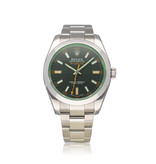 Rolex Milgauss 40 - 2013 box + papers | steel black orange - green - GV Oyster