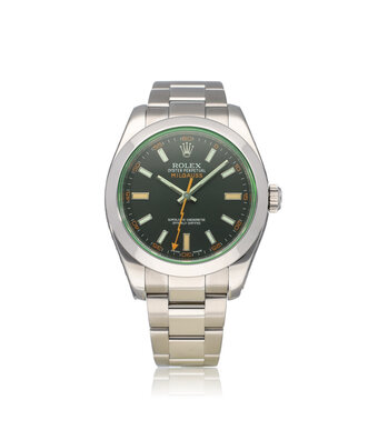 Rolex Milgauss 40 - 2013 box + papers | steel black orange - green - GV Oyster