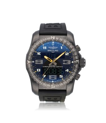 Breitling Cockpit B50 Night Mission 46 BREITLING SERVICED - 2016 + box | Titanium black rubber