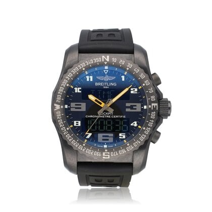 Cockpit B50 Night Mission 46 BREITLING SERVICED - 2016 + box | Titanium black rubber