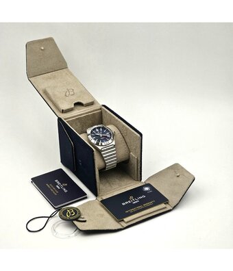 Breitling Chronomat Automatic 40 - 2020 B+P | steel blue rouleaux