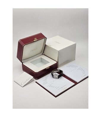 Cartier Tank Solo Small NEW CARTIER STRAP - 2013 B+P | steel SM - small quartz - leather strap | r