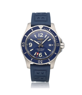 Breitling Superocean Automatic 44 - 2023 box + papers | steel blue