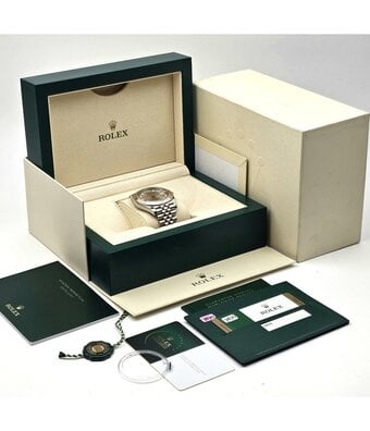 Rolex Datejust 41 NEW ROLEX SERVICE - 2017 box + papers | steel - rose gold sundust diamond Jubi