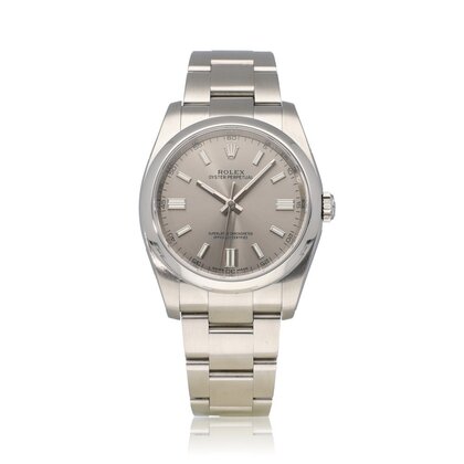 Oyster Perpetual 36 NEW ROLEX SERVICE - 2016 B+P | steel silver - grey - slate domed Oyste