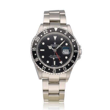 GMT-Master II 40 2002 steel black Oyster box + papers