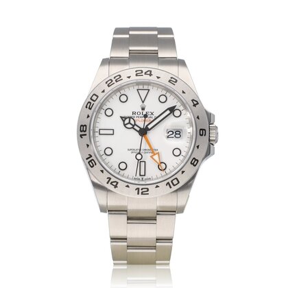 Explorer II  42 steel white orange 2024 box + papers