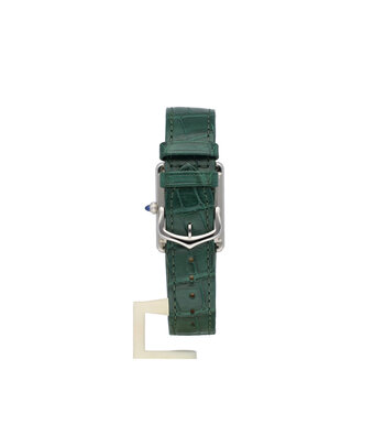Cartier Tank Must LM - 2022 box + papers | steel green