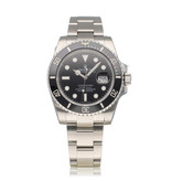 Rolex Submariner Date 40 NEW ROLEX SERVICE - 2017 B+P | steel black ceramic Oyster