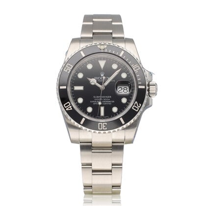 Submariner Date 40 NEW ROLEX SERVICE - 2017 B+P | steel black ceramic Oyster