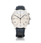 IWC Portugieser Chronograph 41 NEW IWC STRAP - 2018 box + papers | steel silver