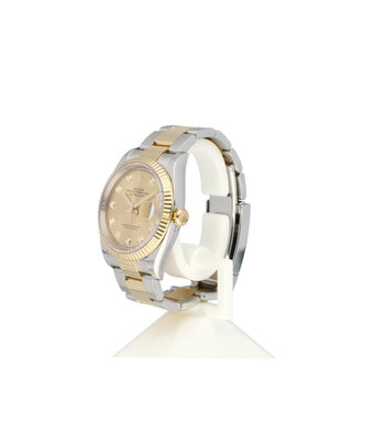 Rolex Datejust 36 steel - yellow gold factory champagne diamond Oyster