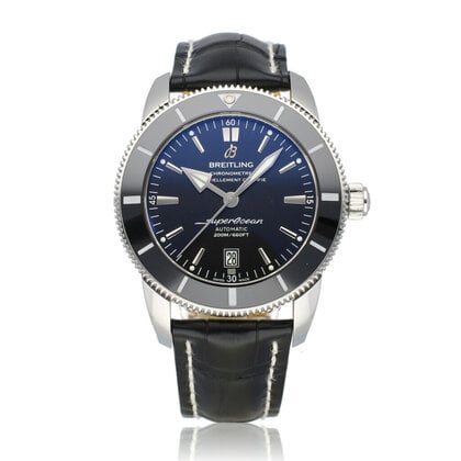 Superocean Heritage  46 steel black 2018 box + papers | NEW BREITLING SERVICE