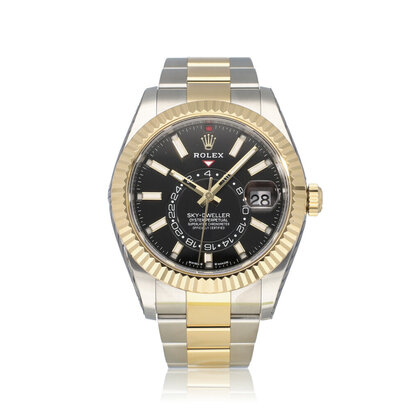 Sky-Dweller  42 NEW ROLEX SERVICE - 2023 B+P | steel - yellow gold black Oyster