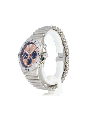 Breitling Chronomat B01 42 steel salmon pink 2026 box + papers