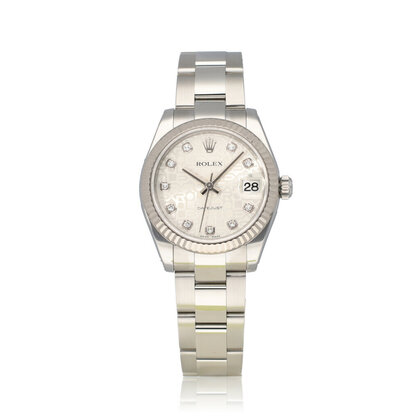 Datejust 31 - 2010 box + papers | steel - white gold diamond computer Jubilee diamond