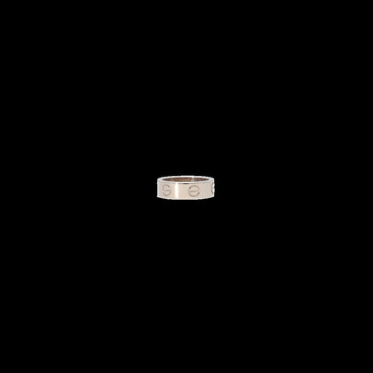 Love Ring  48 ring size 48 mm white gold 2007 box + papers