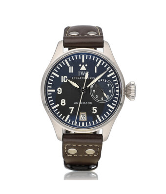 IWC Big Pilot's Watch Auto 7 days Power Reserve 46 NEW IWC STRAP | steel - black dial