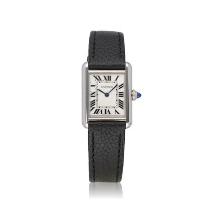 Tank Must Small NEW CARTIER STRAP 2022 box + papers | steel small silver | ref. 4322