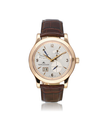 Jaeger-LeCoultre Master Control Eight Days 39 JLC SERVICE + NEW STRAP - bos + papers | rose gold - silver -