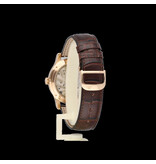 Jaeger-LeCoultre Master Control Eight Days 39 JLC SERVICE + NEW STRAP - bos + papers | rose gold - silver -