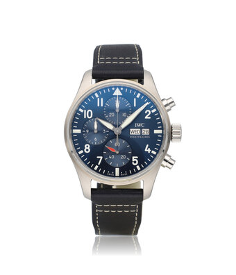 IWC Pilot's Watch Chronograph 41 NEW IWC STRAP - 2021 box + papers | steel blue