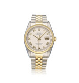 Rolex Datejust 36 NEW ROLEX SERVICE - 1996 B+P | steel - gold ivory pyramid Jubilee